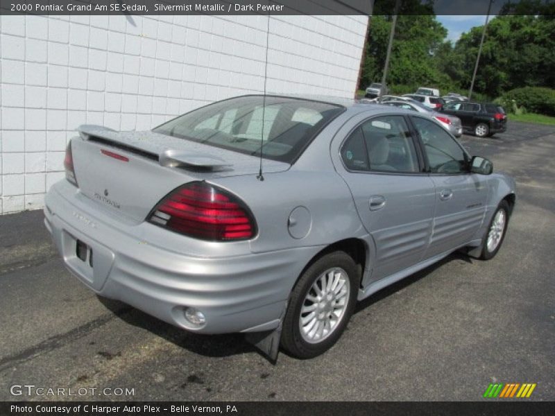 Silvermist Metallic / Dark Pewter 2000 Pontiac Grand Am SE Sedan