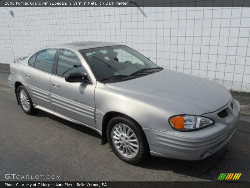 Silvermist Metallic / Dark Pewter 2000 Pontiac Grand Am SE Sedan