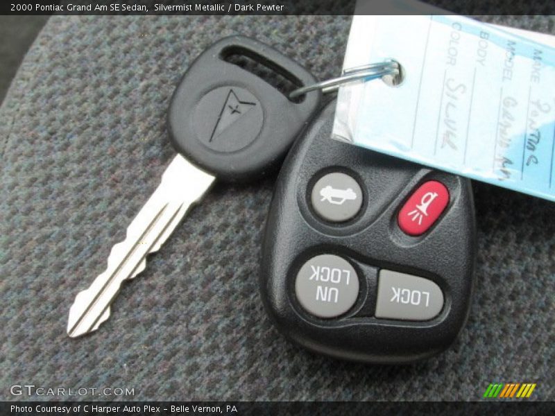 Silvermist Metallic / Dark Pewter 2000 Pontiac Grand Am SE Sedan