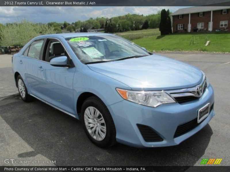 Clearwater Blue Metallic / Ash 2012 Toyota Camry LE