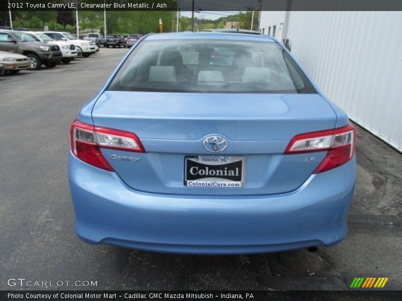 Clearwater Blue Metallic / Ash 2012 Toyota Camry LE