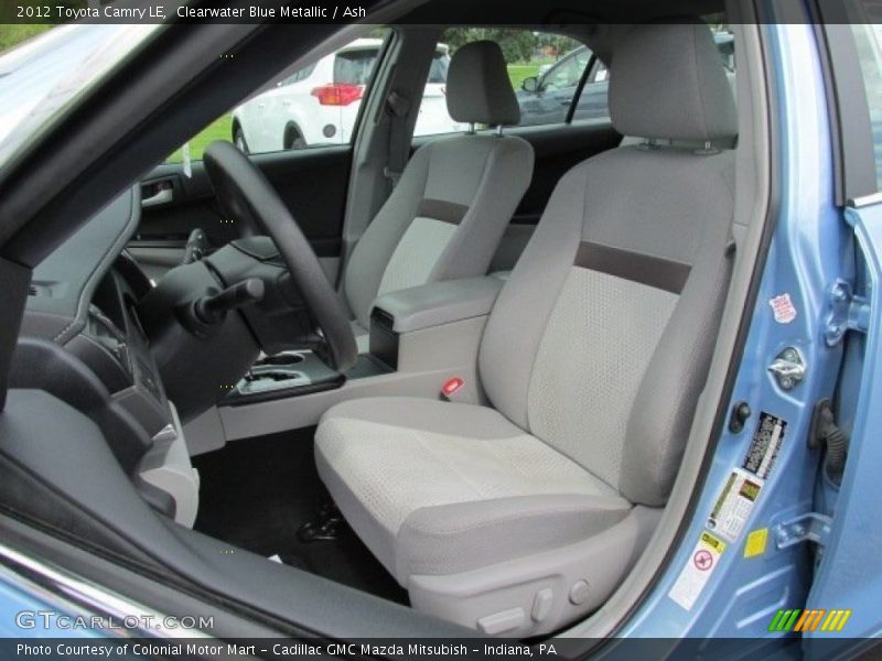 Clearwater Blue Metallic / Ash 2012 Toyota Camry LE