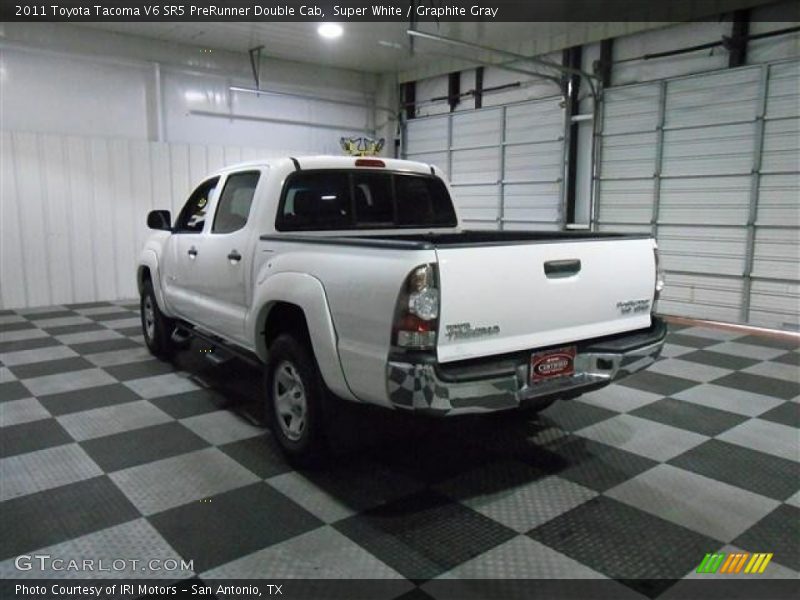 Super White / Graphite Gray 2011 Toyota Tacoma V6 SR5 PreRunner Double Cab