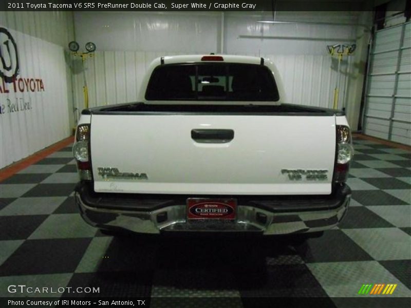 Super White / Graphite Gray 2011 Toyota Tacoma V6 SR5 PreRunner Double Cab