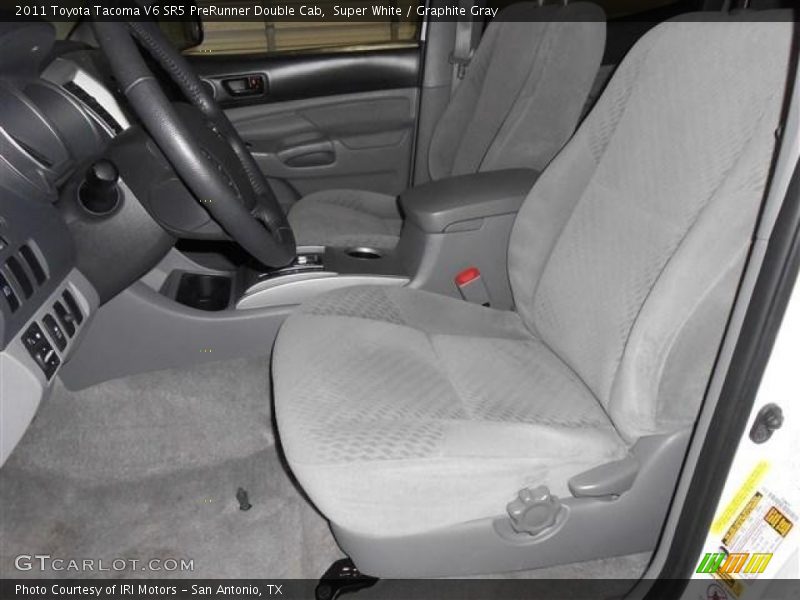 Super White / Graphite Gray 2011 Toyota Tacoma V6 SR5 PreRunner Double Cab