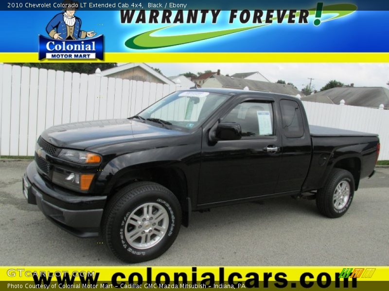 Black / Ebony 2010 Chevrolet Colorado LT Extended Cab 4x4