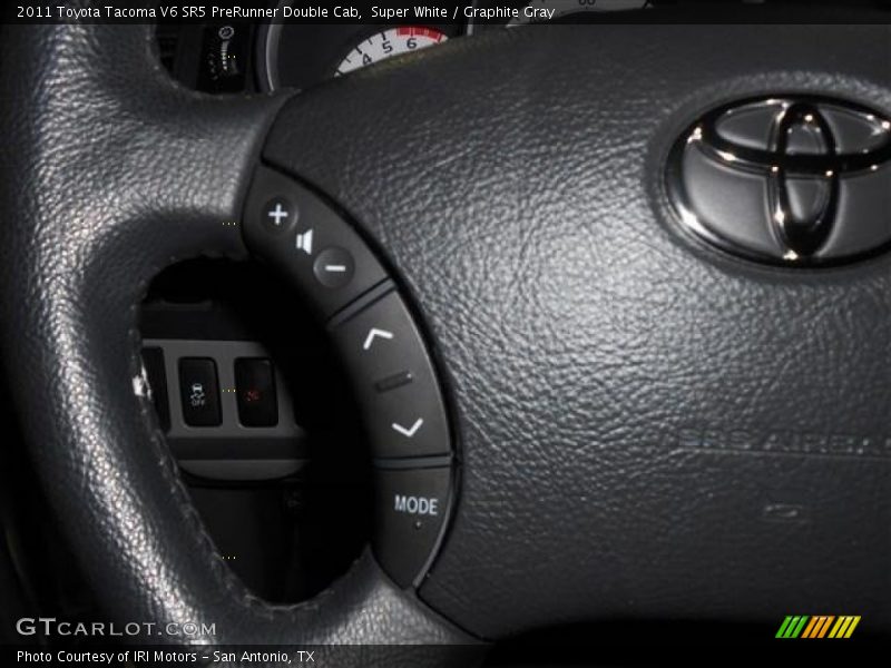 Super White / Graphite Gray 2011 Toyota Tacoma V6 SR5 PreRunner Double Cab