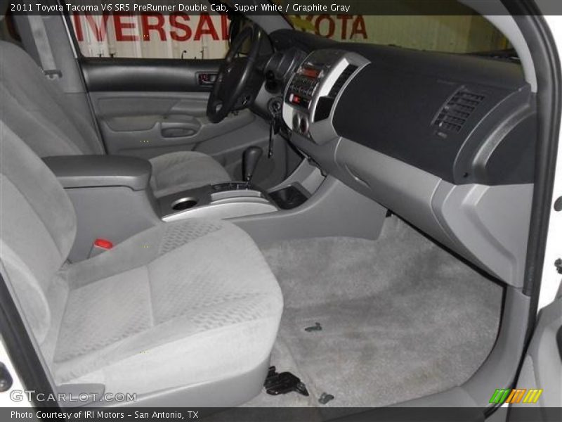 Super White / Graphite Gray 2011 Toyota Tacoma V6 SR5 PreRunner Double Cab