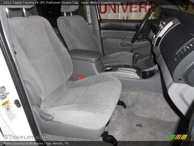 Super White / Graphite Gray 2011 Toyota Tacoma V6 SR5 PreRunner Double Cab
