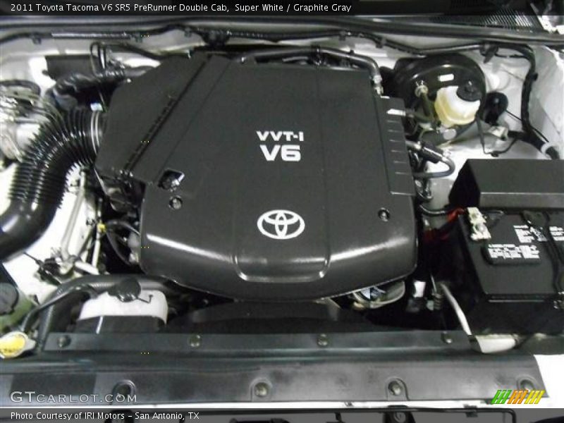 Super White / Graphite Gray 2011 Toyota Tacoma V6 SR5 PreRunner Double Cab