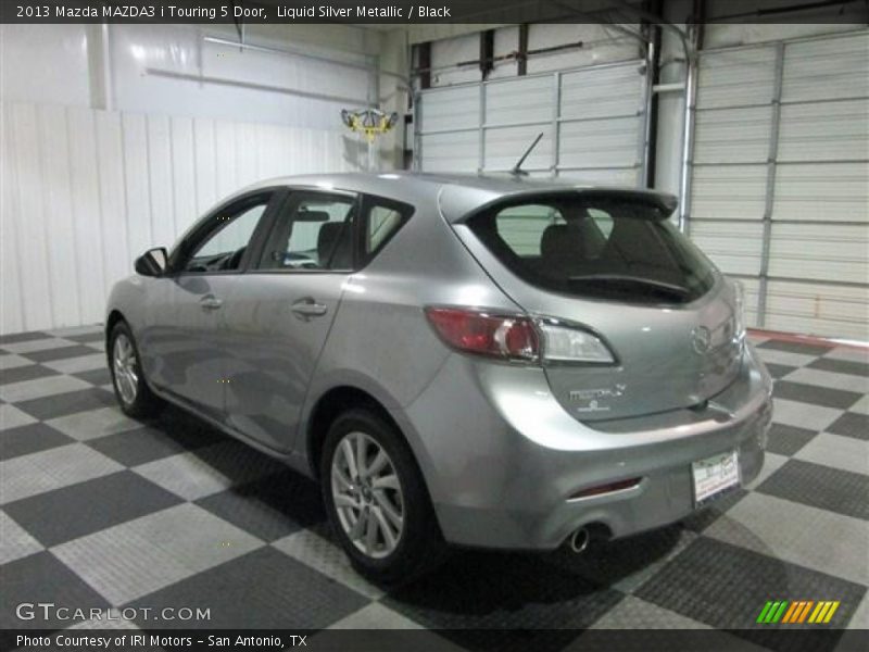 Liquid Silver Metallic / Black 2013 Mazda MAZDA3 i Touring 5 Door