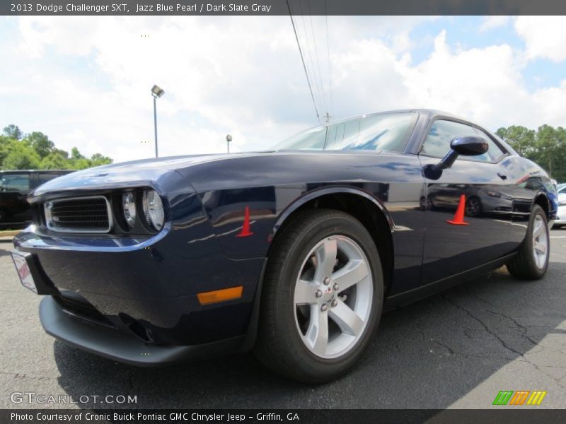 Jazz Blue Pearl / Dark Slate Gray 2013 Dodge Challenger SXT
