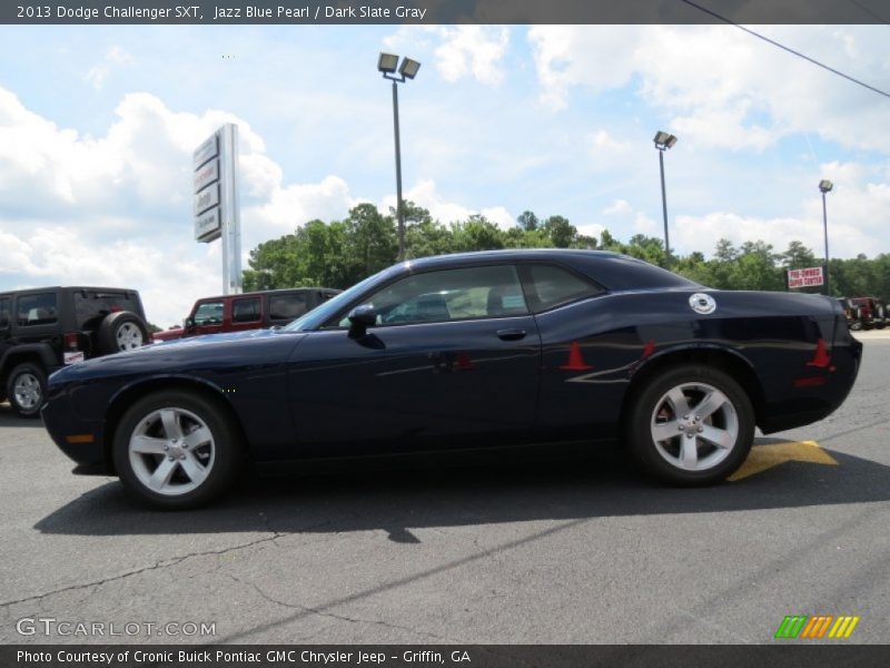 Jazz Blue Pearl / Dark Slate Gray 2013 Dodge Challenger SXT