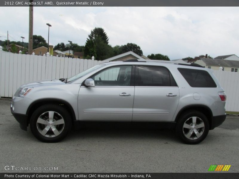 Quicksilver Metallic / Ebony 2012 GMC Acadia SLT AWD