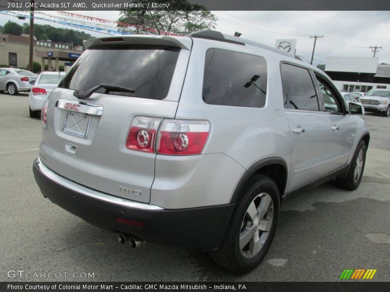 Quicksilver Metallic / Ebony 2012 GMC Acadia SLT AWD