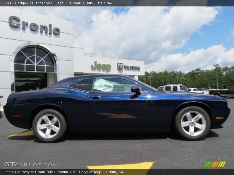 Jazz Blue Pearl / Dark Slate Gray 2013 Dodge Challenger SXT