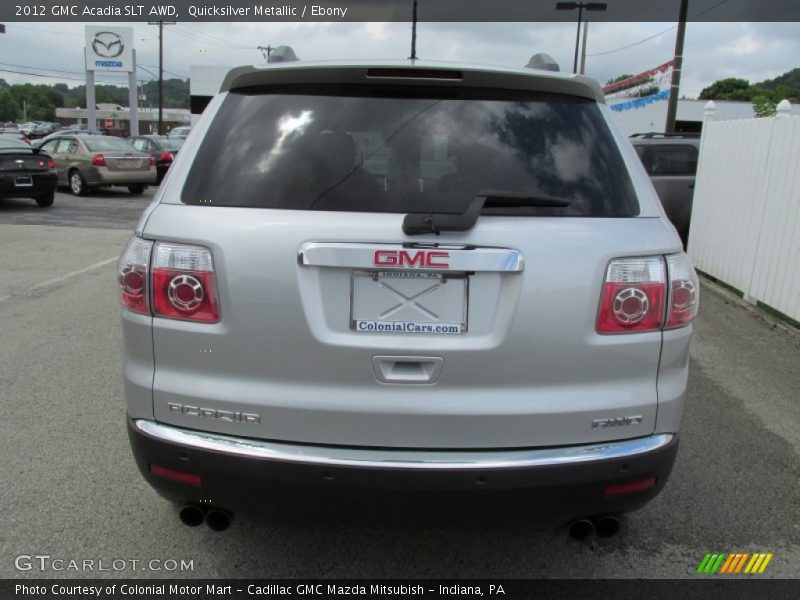 Quicksilver Metallic / Ebony 2012 GMC Acadia SLT AWD