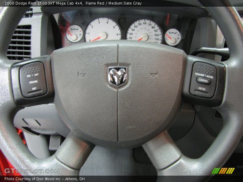 Flame Red / Medium Slate Gray 2008 Dodge Ram 1500 SXT Mega Cab 4x4