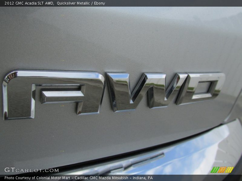Quicksilver Metallic / Ebony 2012 GMC Acadia SLT AWD