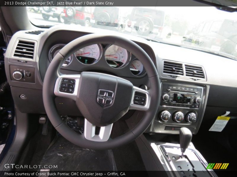 Jazz Blue Pearl / Dark Slate Gray 2013 Dodge Challenger SXT