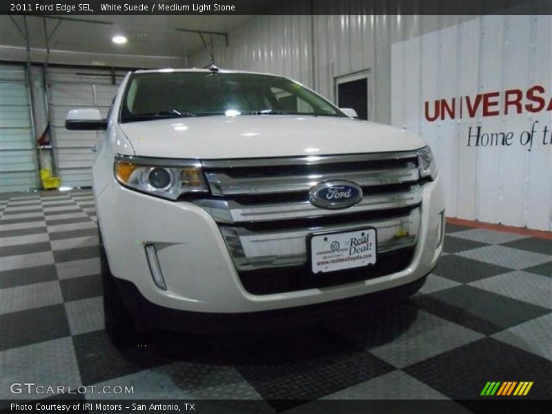 White Suede / Medium Light Stone 2011 Ford Edge SEL