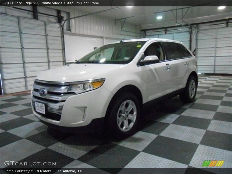 White Suede / Medium Light Stone 2011 Ford Edge SEL