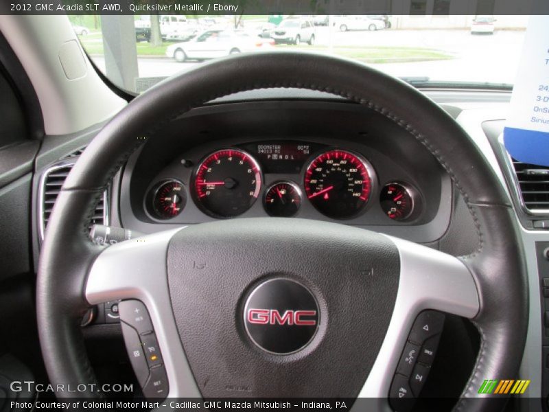 Quicksilver Metallic / Ebony 2012 GMC Acadia SLT AWD