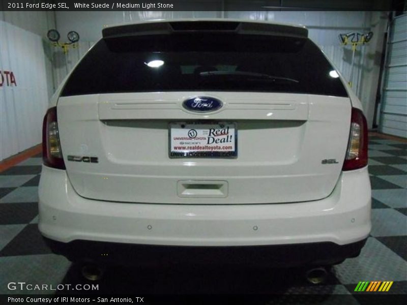 White Suede / Medium Light Stone 2011 Ford Edge SEL