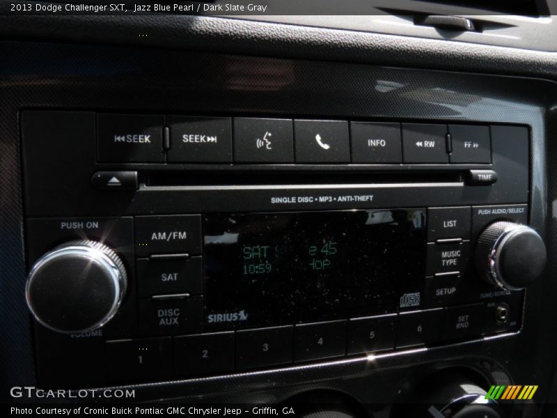 Jazz Blue Pearl / Dark Slate Gray 2013 Dodge Challenger SXT