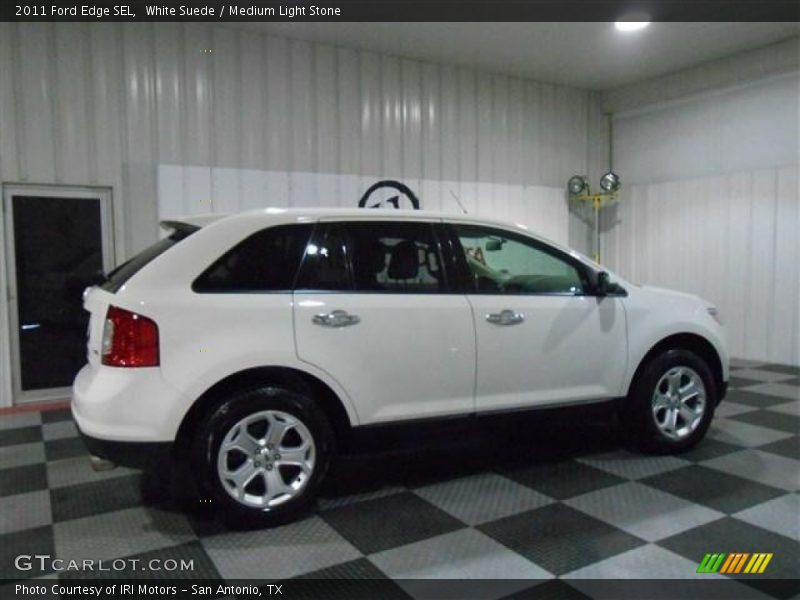 White Suede / Medium Light Stone 2011 Ford Edge SEL