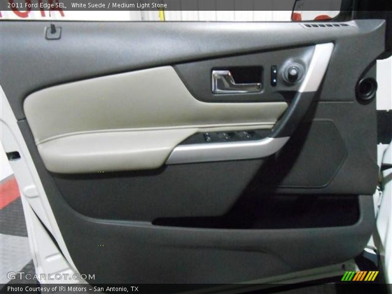 White Suede / Medium Light Stone 2011 Ford Edge SEL