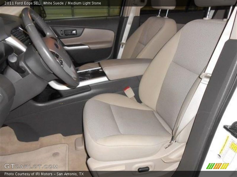 White Suede / Medium Light Stone 2011 Ford Edge SEL