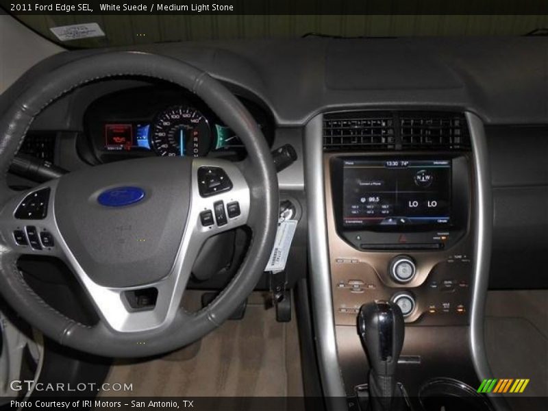 White Suede / Medium Light Stone 2011 Ford Edge SEL