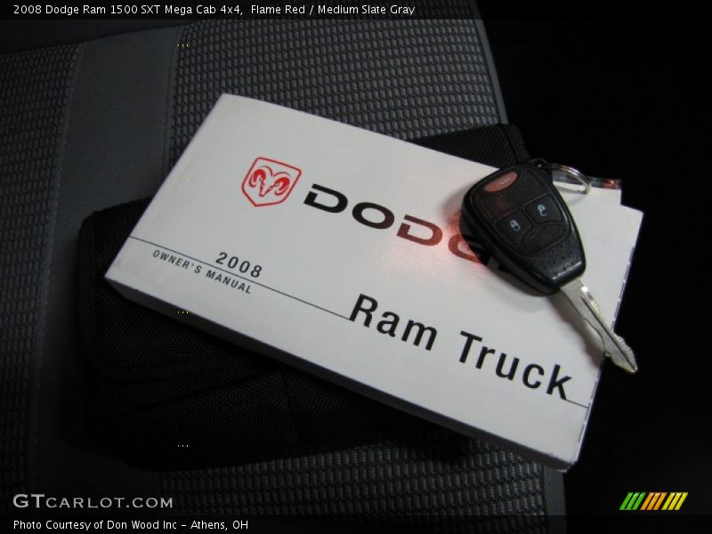 Flame Red / Medium Slate Gray 2008 Dodge Ram 1500 SXT Mega Cab 4x4