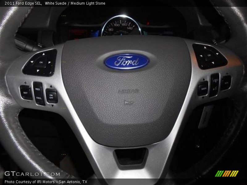 White Suede / Medium Light Stone 2011 Ford Edge SEL