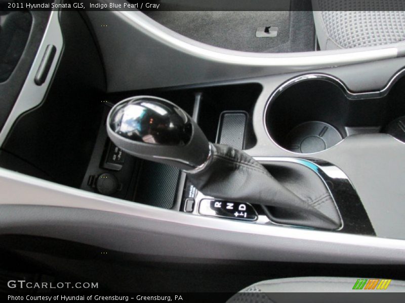 Indigo Blue Pearl / Gray 2011 Hyundai Sonata GLS
