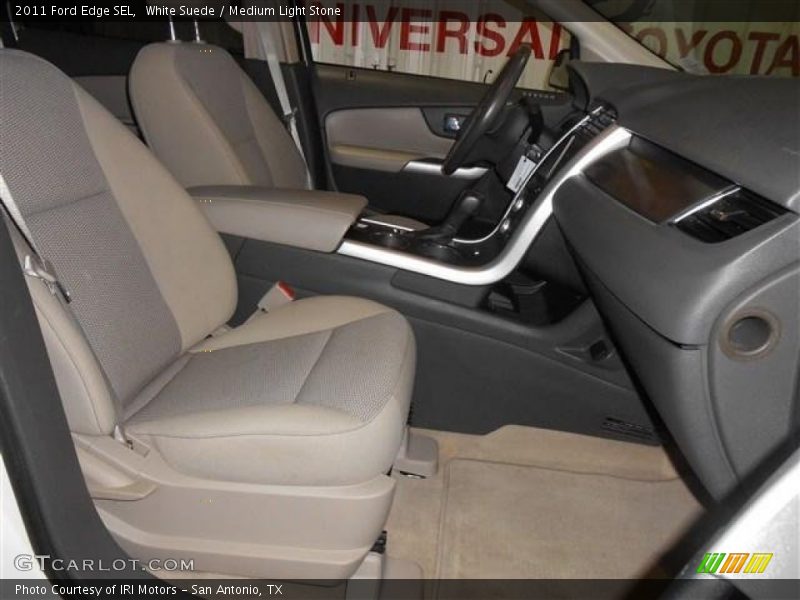 White Suede / Medium Light Stone 2011 Ford Edge SEL