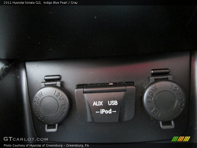 Indigo Blue Pearl / Gray 2011 Hyundai Sonata GLS