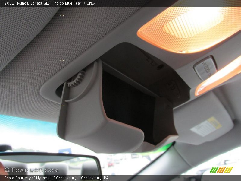Indigo Blue Pearl / Gray 2011 Hyundai Sonata GLS