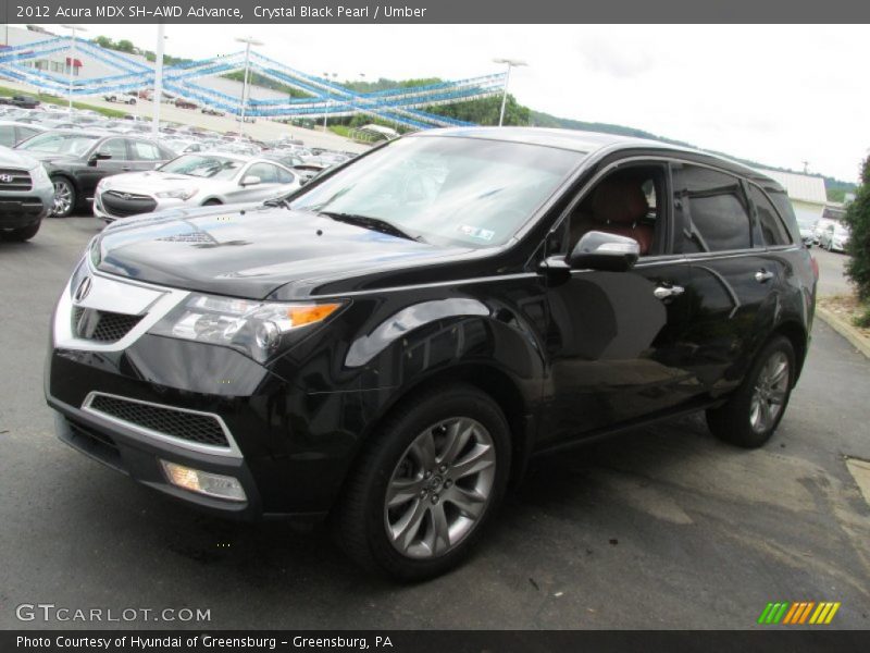 Crystal Black Pearl / Umber 2012 Acura MDX SH-AWD Advance