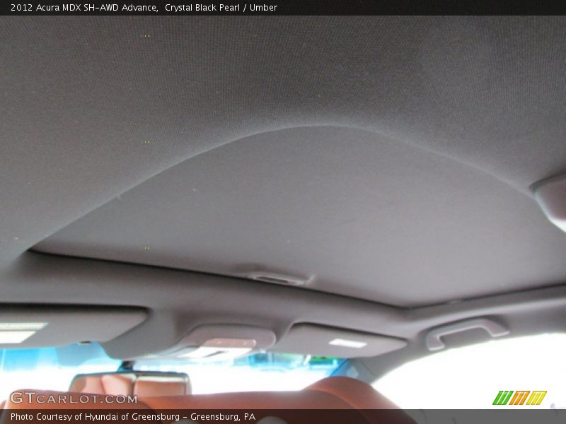 Crystal Black Pearl / Umber 2012 Acura MDX SH-AWD Advance