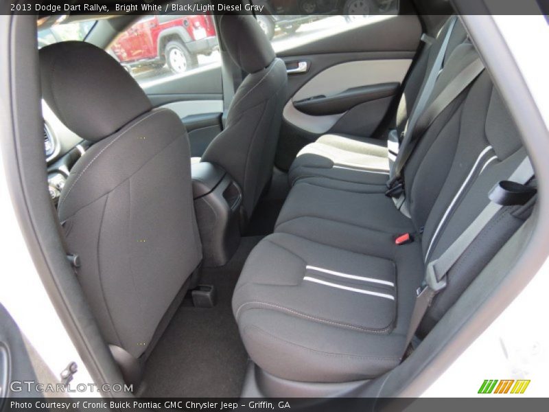 Bright White / Black/Light Diesel Gray 2013 Dodge Dart Rallye