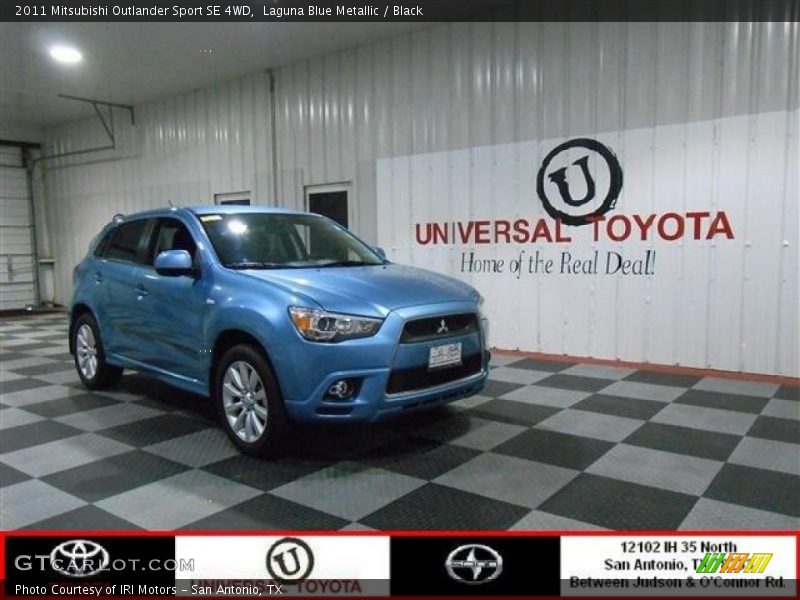 Laguna Blue Metallic / Black 2011 Mitsubishi Outlander Sport SE 4WD
