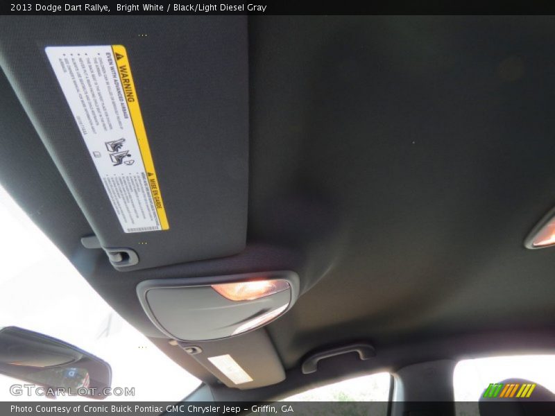 Bright White / Black/Light Diesel Gray 2013 Dodge Dart Rallye