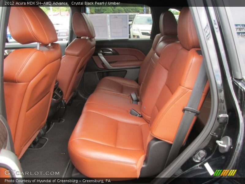 Rear Seat of 2012 MDX SH-AWD Advance