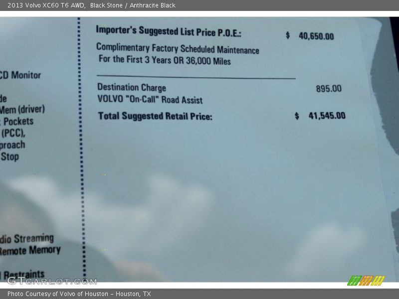 Black Stone / Anthracite Black 2013 Volvo XC60 T6 AWD