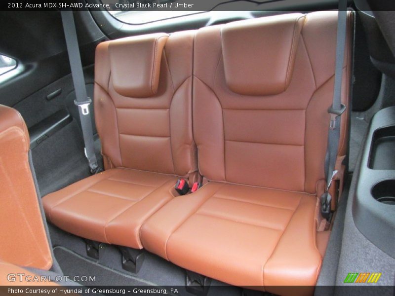 Rear Seat of 2012 MDX SH-AWD Advance