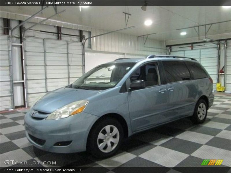 Blue Mirage Metallic / Stone 2007 Toyota Sienna LE