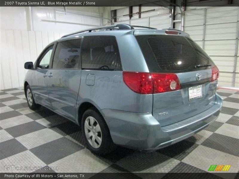 Blue Mirage Metallic / Stone 2007 Toyota Sienna LE