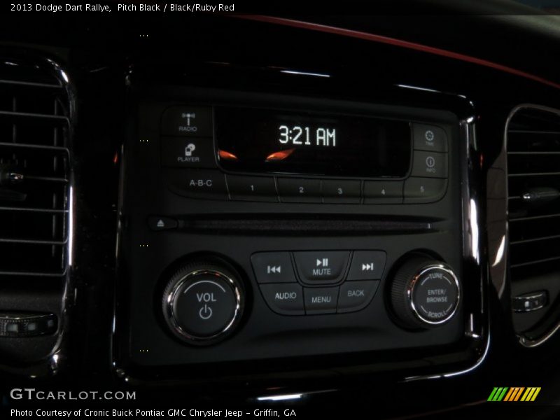 Pitch Black / Black/Ruby Red 2013 Dodge Dart Rallye
